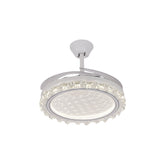 Qulik Modern White Chandilier Fan | K6358-A