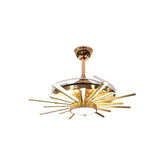 Qulik Modern Golden Chandilier Fan | K6289