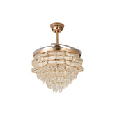Qulik Traditional Golden Chandilier Fan | K6323