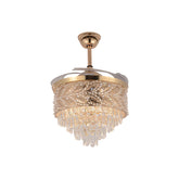 Qulik Traditional Golden Chandilier Fan | K6351