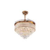 Qulik Traditional Golden Chandilier Fan | K6272
