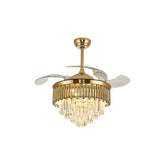 Qulik Traditional Golden Chandilier Fan | K6036