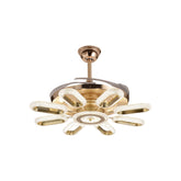 Qulik Modern Golden Chandilier Fan | K6303