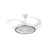 Qulik Modern White Chandilier Fan | K6358