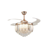 Qulik Traditional Golden Chandilier Fan | T8255
