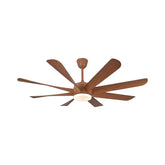 Qulik Helix UL 60"- Modern Decorative Silent ABS Blade Under light with Remote Ceiling Fan (Light Wood) Q-6522-LW