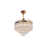 Qulik Traditional Golden Chandilier Fan | T8329