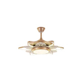 Qulik Modern Golden Chandilier Fan | K6334