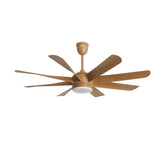 Qulik Helix UL 60"- Modern Decorative Silent ABS Blade Under light with Remote Ceiling Fan (Light Wood) Q-6522-LW