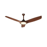 Qulik Aerovane 52" Modern Decorative Silent ABS Blade Remote Under Light Ceiling Fan (Dark Wooden) Q-6572-DW-UL