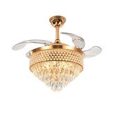 Qulik Traditional Golden Chandilier Fan | K6272