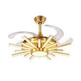 Qulik Modern Golden Chandilier Fan | K6289