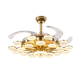 Qulik Modern Golden Chandilier Fan | K6291