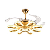 Qulik Modern Golden Chandilier Fan | K6303