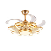 Qulik Modern Golden Chandilier Fan | K6334