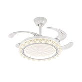 Qulik Modern White Chandilier Fan | K6358-A