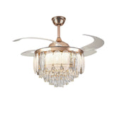 Qulik Traditional Golden Chandilier Fan | T8255