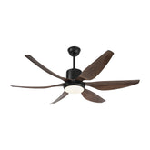Qulik Silex 54"- Modern Decorative Silent ABS Blade Under light with Remote Ceiling Fan (Light Wood) Q-6506-LW