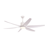 Qulik Silex 54"- Modern Decorative Silent ABS Blade Under light with Remote Ceiling Fan (White) Q-6506-W