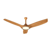 Qulik Aerovane 52" Modern Decorative Silent ABS Blade Remote Under Light Ceiling Fan (Light Wood) Q-6572-LW-UL
