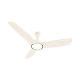 Qulik Aerovane 52" Modern Decorative Silent ABS Blade Remote Under Light Ceiling Fan (White Wood) Q-6572-WW-UL