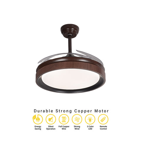 Qulik Modern Wooden Chandilier Fan - K6367