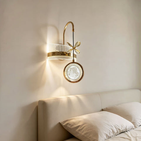Qulik Gold Crystal Globe Wall Light (QL-10716WL)