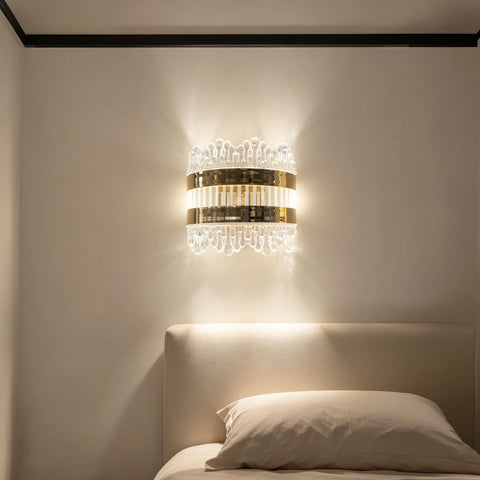 Qulik Gold Crystal Teardrop Wall Light (QL-11006WL)