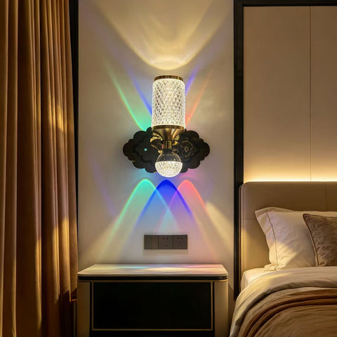 Qulik Gold Cylindrical Crystal Wall Light (QL-561WL)