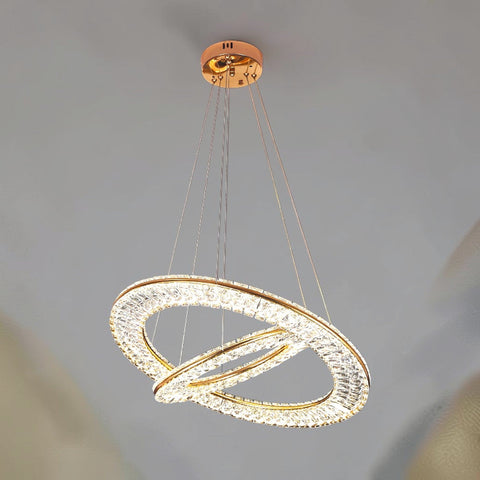 Qulik Modern Chandelier LED Light (French Gold)- (QL-D8806-400-600-FGD)