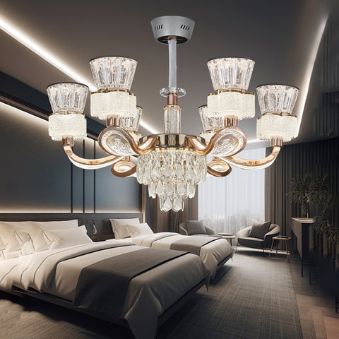 Qulik LED Crystal Chandelier Light (QL-LD2092-6)
