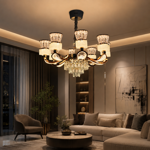 Qulik LED Crystal Chandelier Light (QL-LD2092-8)