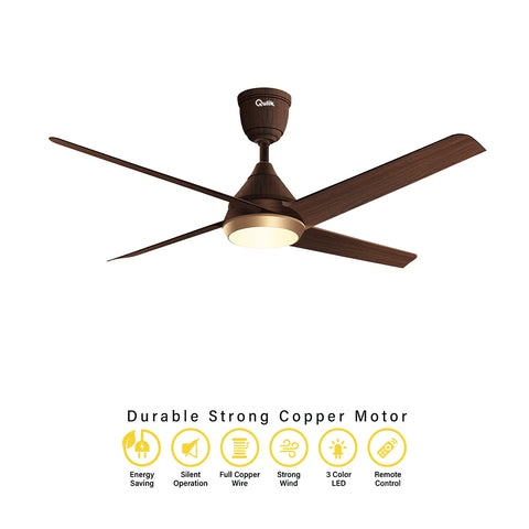 Qulik Alpha Edge 4B - 53" Under-Light Darkwood | Q-6576-DW-UL